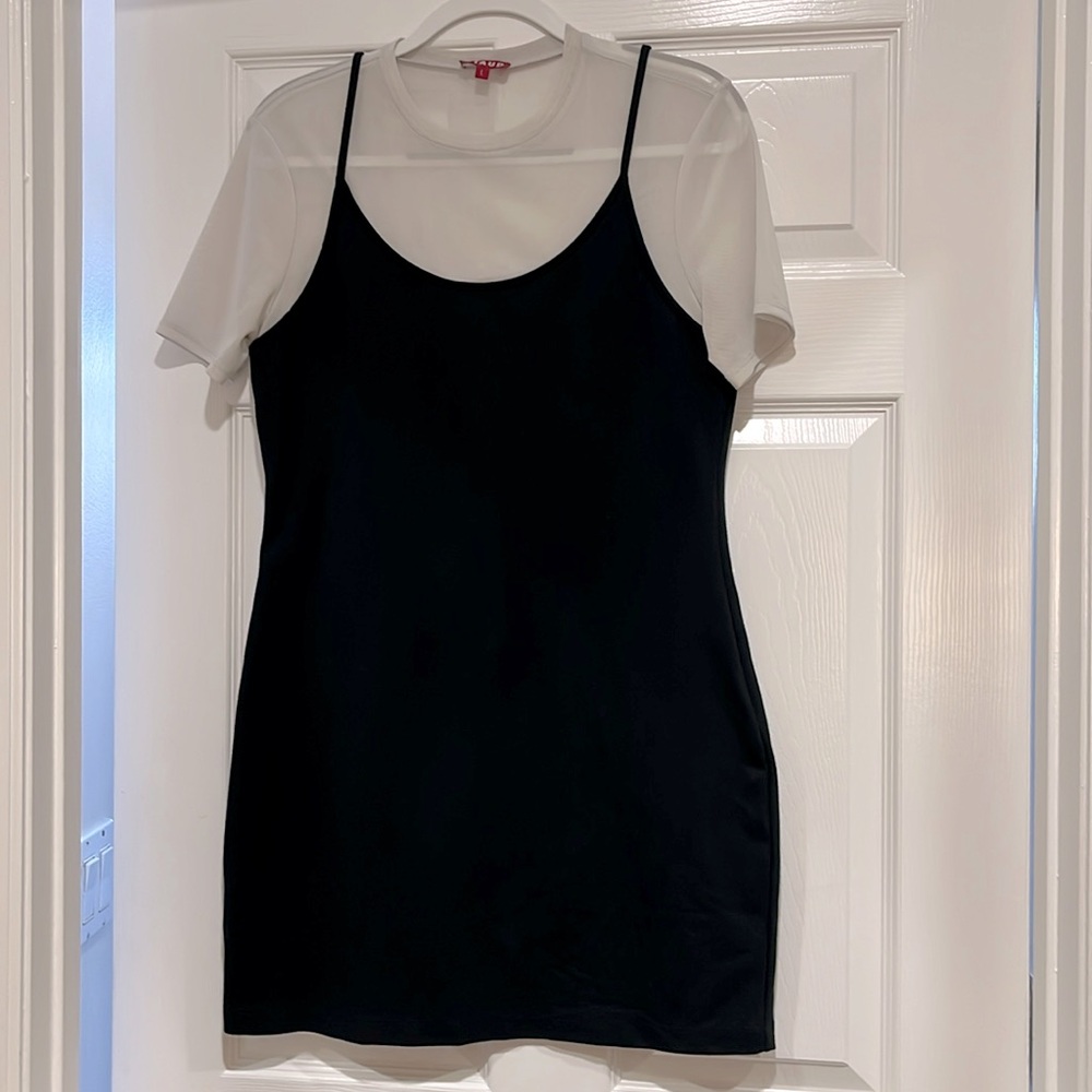STAUD mini shirt dress